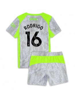 Billige Manchester City Rodri Hernandez #16 Tredjedraktsett Barn 2025-26 Kortermet (+ Korte bukser)
